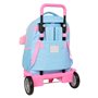 Cartable à roulettes BlackFit8 Smile Bleu Rose 33 x 45 x 22 cm