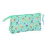 Trousse Fourre-Tout Triple Bluey Sisters Vert 22 x 12 x 3 cm