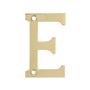 Amig Lettre E en Laiton Poli à Visser pour l'intérieur et l'extérieur | 50 mm | Convient pour portails