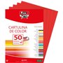 Fixo Paper 11110351 Lot de 50 feuilles de papier cartonné A4 Rouge 180 g