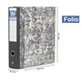 Unipapel Classeur à levier et boîte | Format Folio | Anneaux 65 mm nickelés | Œillet frontal | Coin long | 35 x 29 x 7,5 cm | Ca