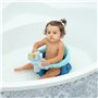 Twinly - Siège de bain pour bébé - Chaise de bain avec dossier - Barre de sécurité à ouverture et 4 grandes ventouses de sécurit