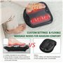 Snailax 2 en 1 Masseur de Pieds Shiatsu avec Chaleur, nœuds de Massage Flexibles pour Toutes Les Tailles de Pieds, Chauffe-Pieds