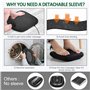 Snailax 2 en 1 Masseur de Pieds Shiatsu avec Chaleur, nœuds de Massage Flexibles pour Toutes Les Tailles de Pieds, Chauffe-Pieds