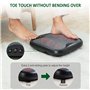 Snailax 2 en 1 Masseur de Pieds Shiatsu avec Chaleur, nœuds de Massage Flexibles pour Toutes Les Tailles de Pieds, Chauffe-Pieds