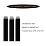 50 pièces Lame Microblading Aiguilles de Microblading U noires en 0.20mm 18U 16U Sourcils Permanent Aiguilles (18U-0.2mm)