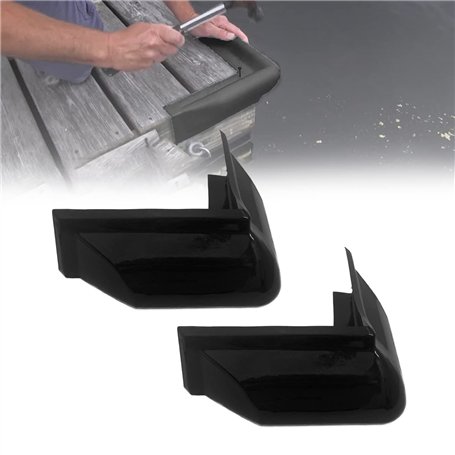 HWI Pare-Chocs de Coin de Quai en Vinyle à 90 degrés - Protecteur de Coin de Quai pour Bateau Marin