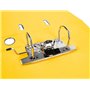 Liderpapel 932062 Documenta Classeur Levier Carton Rembordé PVC 1,9 mm Dos 52 mm Rado Métallique Jaune