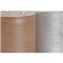 Bougie LED DKD Home Decor Doré Argenté 15 x 15 x 15 cm (AA) (2 Unités)