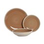 Assiettes Home ESPRIT Blanc Orange Grès 18 Pièces