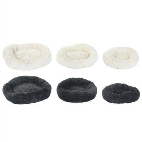 Lit pour animal domestique Home ESPRIT Blanc Gris foncé 73 X 64 X 16 CM 2 Unités