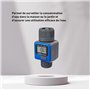 Débitmètre numérique pour robinet ou tuyau. Filetage 3/4" Mesurez ce que vous dépensez et économisez l'eau lorsque vous arrosez 