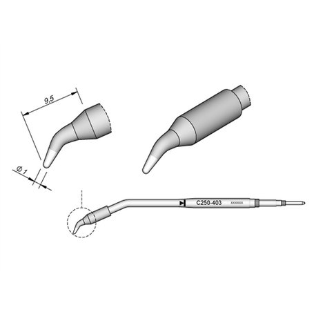 JBC C250405 à souder pour aluminium 2 A