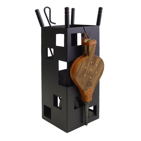 Imex El Zorro 10042 Serviteur de cheminée forme rectangulaire avec accessoires Noir 50 x 20 x 20 cm