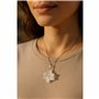 Pendantif de collier Merkaba en quartz blanc