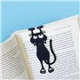 Balvi Marque-Page Curious Cat Couleur Noir en Forme de Chat 12cm Plastique/Nylon