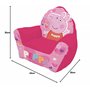 ARDITEX Fauteuil Enfant Peppa Pig, Canapé Oreille Toucher Doux 52 x 48 x 51 cm