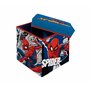 Superdiver - Coffre de rangement et tabouret Spiderman - Licence Officielle Marvel - 30x30x30 cm - Pouf pliable avec couvercle r