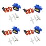 ARCELI Avion 9g Mini Servo avec Accessoires pour Bateau hélicoptère Avion hélicoptère Arduino 450 RC (Pack de 4)