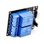 ARCELI Module de Relais 3pcs 2 canaux DC 5V pour Arduino UNO R3 DSP Bras PIC AVR STM32 Framboise Pi avec Carte d'extension de dé