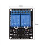 ARCELI Module de Relais 3pcs 2 canaux DC 5V pour Arduino UNO R3 DSP Bras PIC AVR STM32 Framboise Pi avec Carte d'extension de dé