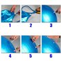 OcioDual Ballon Pilate Gym Sport Fitness Aerobic Yoga Body Fit 65cm Bleu avec Pompe Pilates Ball Rubber Training
