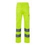 VELILLA 303006 Pantalon multipoches haute visibilité Jaune fluo Taille L