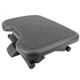 PrimeMatik - Repose-Pieds avec Plateau réglable en Plastique Noir 460 x 340 mm Gomme 3 Niveaux