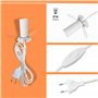 HALOTEC Câble pour lampe à sel | Câble avec interrupteur | Câble d'alimentation électrique de 1,2 mètre avec support de lampe | 