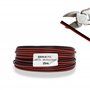 HALOTEC 25 mètres Câble parallèle flexible rouge et noir PVC 2 x 0