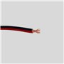 HALOTEC 25 mètres Câble parallèle flexible rouge et noir PVC 2 x 0,50 mm² | Câble double polarisé | Cordon électrique parallèle