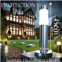 Dopo Lighting-potelet eclairage exterieur ABREGO H.45cm-borne eclairage exterieur-IP44 acier inoxydable E27 11W-lampadaire exter