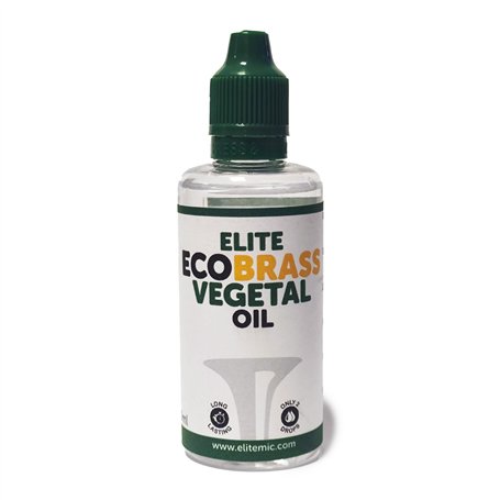 Elite ECOBrass Vegetal Oil 60 ml Huile lubrifiante pour instruments à vent d'origine végétale Lubrifiant pour pistons ou rotors