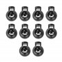 DOJA Barcelona | Arret de Cordon | Pack 10 | Stop Cordon 1 Trou | Longueur 22mm | en Plastique | Serre Cordon Rond Noir | pour C