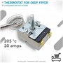 DOJA Barcelona | Thermostat Friteuse Compatible Avec EGO | Sonde Friteuse | Plage Temperature 50ºC-205ºC | 20 Ampères | Regulate