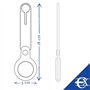 EUROXANTY Porte-Airtag | Porte-Clés pour Airtag | Accessoires pour le des Dispositifs Airtag de Localisation GPS | Cuir artifice