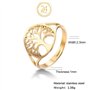 24 JOYAS Bague Arbre de Vie Doré Réglable Femme Alliance Famille et Cadeau Amour Femme, Métaux non précieux, Aucune pierre préci