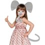Fartoni Déguisement Éléphant Enfant ou Adulte avec Diadème, Nœud Papillon et Queue Déguisement d'Éléphant pour Carnaval ou Fêtes
