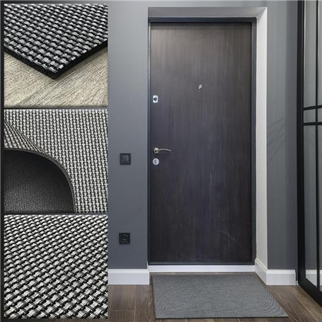 Tadi & Imperio1979 Tapis Vinyle tressé - Tapis Vinyle - 40 x 40 cm - Tapis extérieur - Tapis de Cuisine - Tapis Vinyle Cuisine -