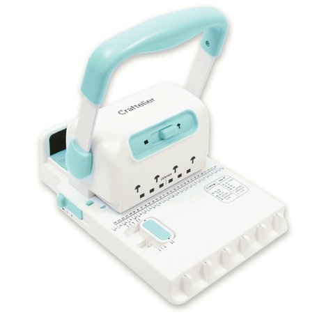 Craftelier - Mini relieuse Minty Duo Binding Machine : Compatible avec les spirales de jusqu'à 1" de diamètre et à anneaux de di