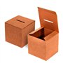 Kartox - Urne en carton pour votes ou événements | Boîte en carton pour suggestions ou boîte aux lettres | 35 x 35 x 35 cm