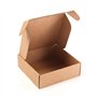 Lot de 20 boîtes en carton kraft auto-montables avec couvercle – Double paroi
