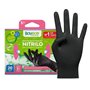 Bayeco - Gants à usage unique en nitrile - Couleur noire - Ambidextres - Doigts texturés pour une meilleure prise en main - Fini
