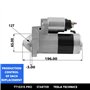 TESLA TECHNICS TT15315 PRO. démarreur de voiture 12V. demarreur moteur 1.40 KW démarreur compatible avec DACIA. NISSAN. RENAULT.