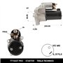 TESLA TECHNICS TT15437 PRO. Démarreur de voiture 12V. demarreur moteur 0.90 KW. démarreur compatible avec CITROËN, FIAT, PEUGEOT