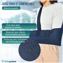 OrtoPrime Echarpe Bras Gauche et Droit BILATÉRALE - Porte Bras et Épaule - Immobilisation du Bras et de l’Épaule CONFORT - Maint