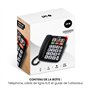 SPC Comfort Numbers Pro – Téléphone Fixe Senior avec Grandes Touches et Sonnerie très élevée | Amplificateur +20dB | 6 Contacts 