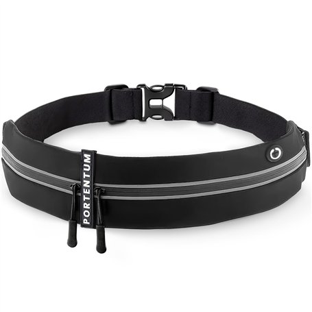 PORTENTUM Ceinture Running - Banane Porte Telephone Sport (pour Tous Smartphones) - pour Course a Pied