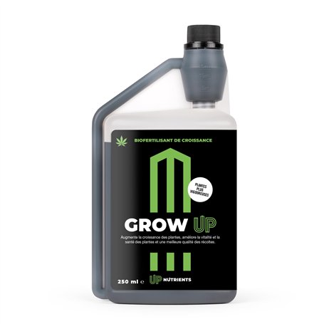 UP NUTRIENTS Biofertilisant GROW UP Croissance des Plantes et Cultures 250 ml - Engrais Stimulant 100% Organique - Plus de Vital