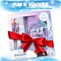 La Reine des Neiges - Elsa et Anna -Frozen - Kit Accessoires cheveux Disney officiel - Serre tête, Brosse à cheveux - Déguisemen